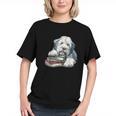 Old English Sheepdog Books Reading Dog Breed Graphic Graphic Youth