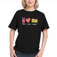 Peace Love Books Reader Librarian Library Book Graphic Youth