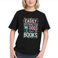 Pet Lover Easily Distracted By Dogs And Books Joke Men Graphic Youth Pet Lover Easily Distracted By Dogs And Books Joke Men Graphic Youth