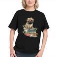 Pug Dog Reading Book Coffee Read Books Be Kind Stay Weird Graphic Youth Pug Dog Reading Book Coffee Read Books Be Kind Stay Weird Graphic Youth