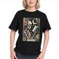 The Reader Tarot Card Skeleton Reading Book Bookworm Bookish Graphic Youth