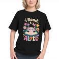 Reading Axolotl Book Lover Wildflowers Graphic Youth Reading Axolotl Book Lover Wildflowers Graphic Youth