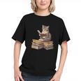 Reading Cat Book Lover Graphic Youth