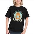 Reading Makes Me Cappy Bookworm Capybara Book Reading Graphic Youth