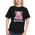Readsalotl Axolotl Reading Cute Book Lover Bookworm Graphic Youth