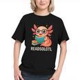 Readsolotl Kawaii Axolotl Reading Book Lover Graphic Youth