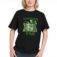 Retro Book Lucky Reading Teacher St Patrick's Day -Adults Small Cotton Blend Polyester Blend Short Sleeve Graphic Youth