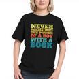 Retro Never Underestimate The Power Of a Boy With a Book Graphic Youth