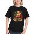 He Sees What You’Ve Been Reading Santa Book Lover Christmas Graphic Youth He Sees What You’Ve Been Reading Santa Book Lover Christmas Graphic Youth