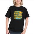 Softball Just A Girl Comic Book Style Graphic For Teens Graphic Youth