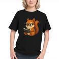 Squirrel Reading Book Lover Graphic Youth