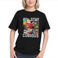 Stay Curious Monkey Reading Book Lover Bookworm Graphic Youth