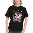 Watercolor Butterfly Fairy Read Book Library Fantasy Novel Graphic Youth