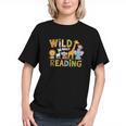 Wild About Reading Kid Love Wild Animal Books Back To School Graphic Youth Wild About Reading Kid Love Wild Animal Books Back To School Graphic Youth