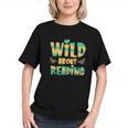WILD ABOUT READING I Love Books Bookworm Library Day Graphic Youth