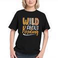 Wild About Reading Lover Bookworm Library Teacher Zoo Animal Graphic Youth Wild About Reading Lover Bookworm Library Teacher Zoo Animal Graphic Youth