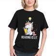 Women's Reading Is Lit Unicorn Library English Teacher Book Lover Graphic Youth Women's Reading Is Lit Unicorn Library English Teacher Book Lover Graphic Youth