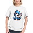 Adorable Book Lover Blue Jay With Reading Glasses Cute Raglan Baseball Tee Graphic Youth Adorable Book Lover Blue Jay With Reading Glasses Cute Raglan Baseball Tee Graphic Youth