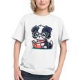 Adorable Book Lover Border Collie With Reading Glasses Cute Raglan Baseball Tee Graphic Youth Adorable Book Lover Border Collie With Reading Glasses Cute Raglan Baseball Tee Graphic Youth