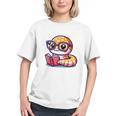 Adorable Book Lover Rattlesnake With Reading Glasses Cute Graphic Youth