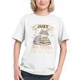 Book Lover Cute Cat Coffee Just 1 More Chapter Cozy Reading Graphic Youth