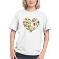 Book Lover Librarian Books Heart Valentine Graphic Youth