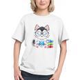 Book Lover Reading Husky Dog Graphic Youth