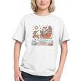 Book Lovers Winter Sleighing Through Stories Tee Premium Tri-Blend Graphic Youth