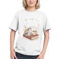 Coffee Cats & Books Cute Cat Book Lover Reading Graphic Youth