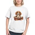 Cute Dog Beagle Reading Book Graphic Youth Cute Dog Beagle Reading Book Graphic Youth