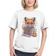 Cute Fox Read More Be Kind Stay Weird Reader Geek Book Lover Graphic Youth