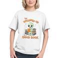 Cute Halloween Teacher Librarian Mummy Reading Books Graphic Youth