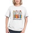 Cute Wildflower Book School Counseling Life School Counselor Graphic Youth
