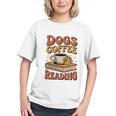 Dogs Coffee Reading Book Lover Graphic Youth Dogs Coffee Reading Book Lover Graphic Youth