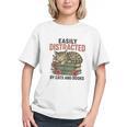 Easily Distracted By Cats And Books Vintage Graphic Youth Easily Distracted By Cats And Books Vintage Graphic Youth
