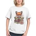 Fox Read Books Be Kind Stay Weird Reader Cute Nerd Bookworm Graphic Youth