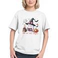 Ghost Reading Book Coquette Bow Halloween Girl Toddler Kid Premium Graphic Youth