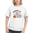Ghost Reading Halloween Women Teacher Book Lover Graphic Youth