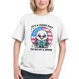 A Good Day To Read a Book Reading Eagle With American Flag Graphic Youth