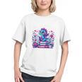 Just A Girl Who Loves Dragons And Books Cute Dragon Reading Premium Tri-Blend Graphic Youth