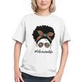 Librarian Teacher Messy Bun Life Book Library Back To School Graphic Youth