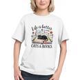 Life Is Better With Cats And Books Graphic Youth