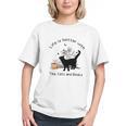 Life Is Better With Tea Cats And Books Cat Sayings Graphic Youth