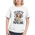 Papillon Dog Breed Life Is Better With Books And Papillons Graphic Youth Papillon Dog Breed Life Is Better With Books And Papillons Graphic Youth