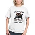 Read Banned Books Drink Coffee Fight Evil Retro Cat Graphic Youth