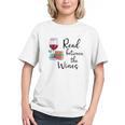 Read Between The Wines Im Just a Girl Who Loves Books & Wine Graphic Youth Read Between The Wines Im Just a Girl Who Loves Books & Wine Graphic Youth