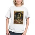 The Reader Tarot Card Book Lover Skeleton Art Goth Style Graphic Youth