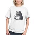 Reading Cat Cat Book Lover Graphic Youth