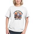 Retro I Just Want To Read Books And Pet Cats Cat Graphic Youth