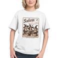 Salem Book Club Bookish Halloween Retro Salem Witch Book Graphic Youth